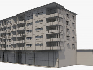 apartment building 19 3D Model