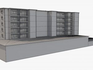 apartment building 19 3D Model
