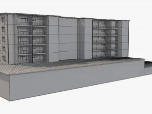 apartment building 19 3D Model
