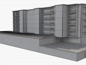 apartment building 19 3D Model