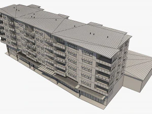 apartment building 19 3D Model