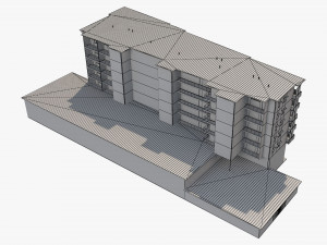 apartment building 19 3D Model