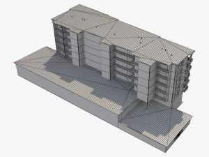 apartment building 19 3D Model