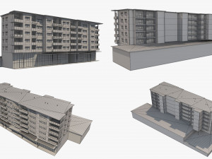 apartment building 19 3D Model