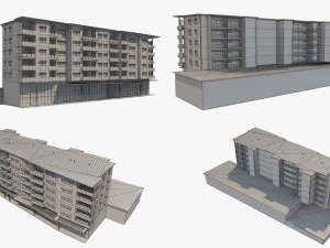 apartment building 19 3D Model