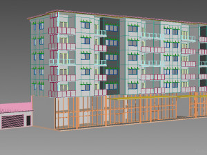 apartment building 19 3D Model