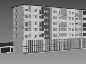 apartment building 19 3D Model