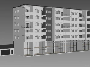 apartment building 19 3D Model