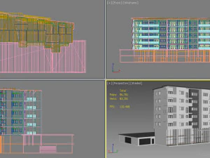 apartment building 19 3D Model