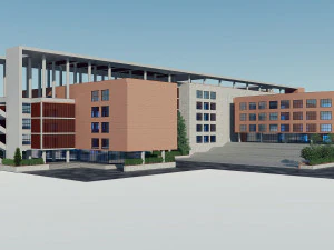 brick building 1 3D Model
