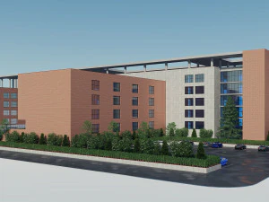 brick building 1 3D Model