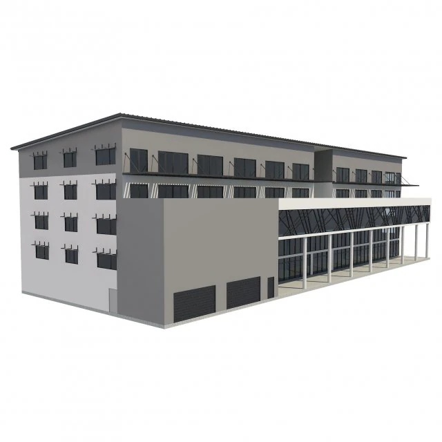 building 6 3D Model .c4d .max .obj .3ds .fbx .stl .blend 