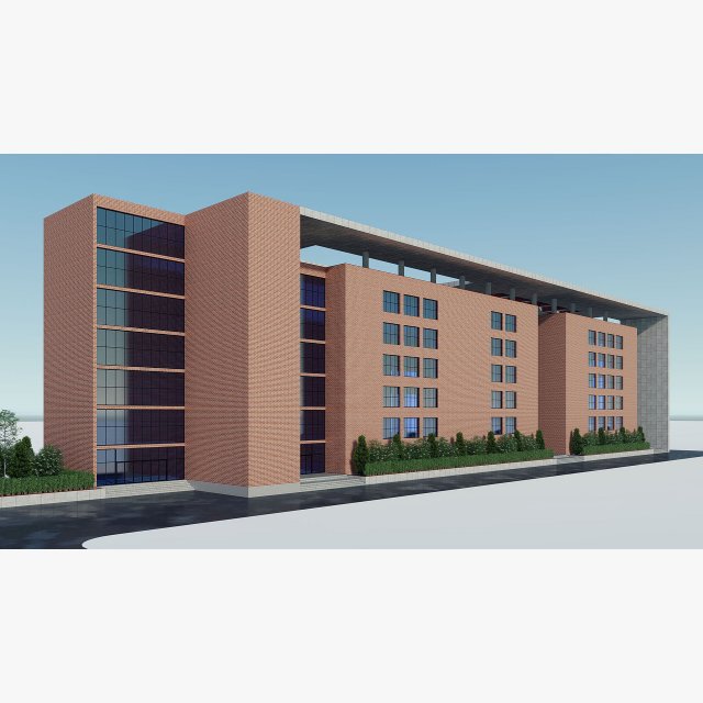 building 7 3D Model .c4d .max .obj .3ds .fbx .stl .blend 