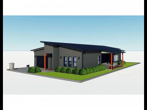 australian houses set 1 3D Model