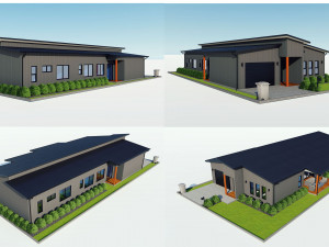 australian houses set 1 Modelo 3D