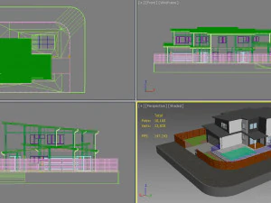 australian houses set 1 3D Model