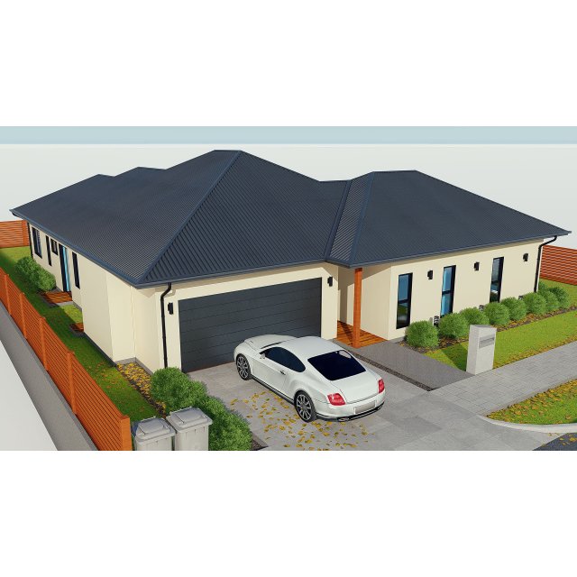 australian house 4 Modello 3D .c4d .max .obj .3ds .fbx .stl .blend 