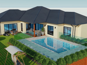 australian house 4 Modello 3D