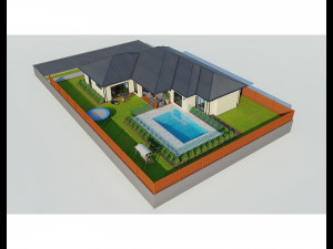 australian house 4 Modello 3D