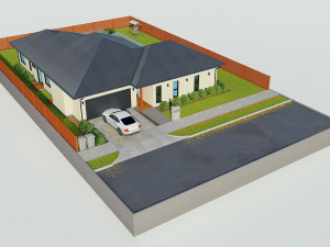 australian house 4 Modello 3D