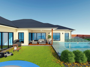 australian house 4 Modello 3D