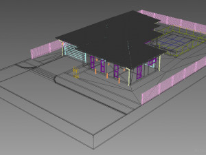 australian house 4 Modello 3D