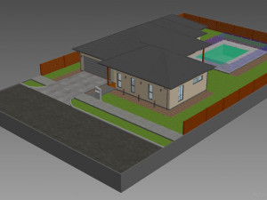 australian house 4 Modello 3D