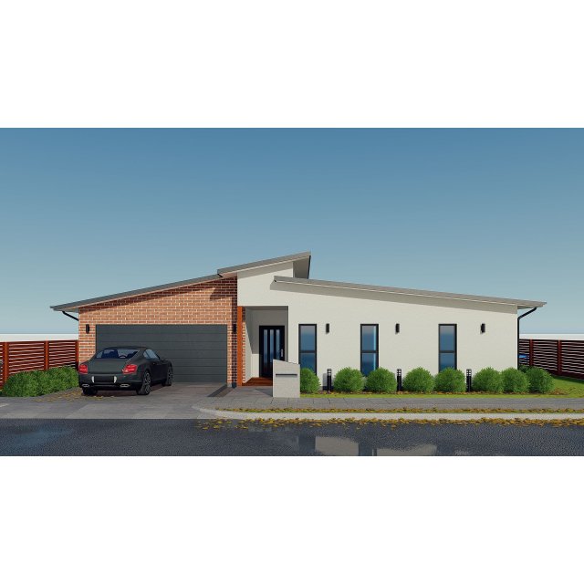 australian house 5 Model 3D .c4d .max .obj .3ds .fbx .stl .blend 