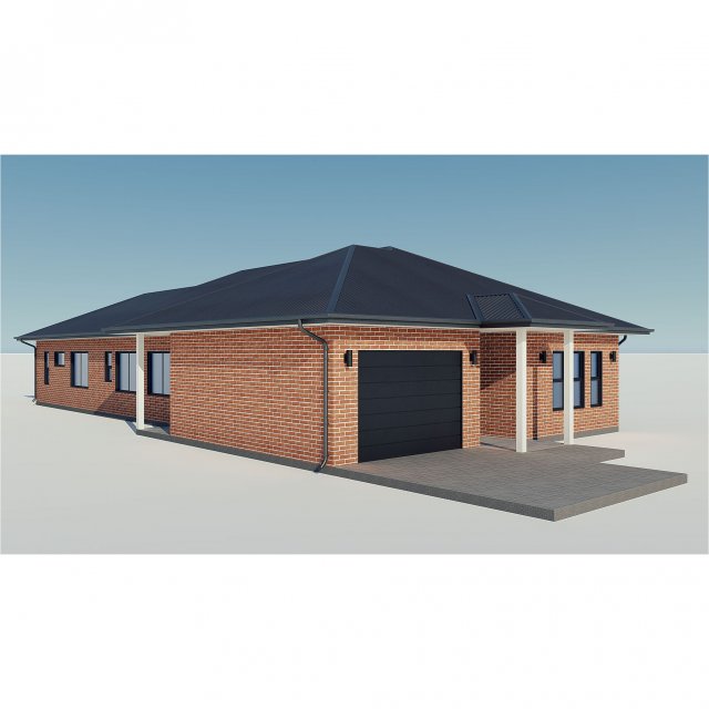 brick house 1 3D मॉडल .c4d .max .obj .3ds .fbx .stl .blend 