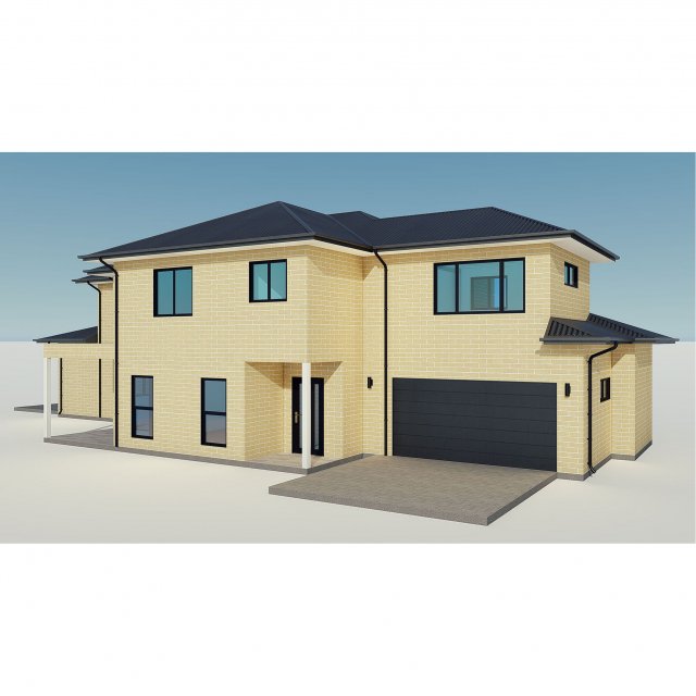brick house 2 3D 模型 .c4d .max .obj .3ds .fbx .stl .blend 