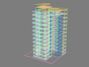apartment building 12 3D 모델