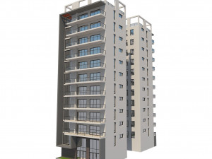 apartment building 13 3D 모델