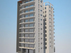 apartment building 13 3D Model