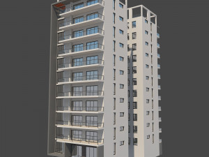 apartment building 13 Model 3D