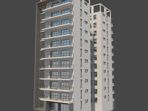 apartment building 13 3D Model