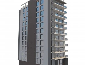 apartment building 13 3D Model