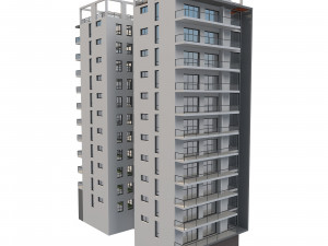 apartment building 13 Model 3D