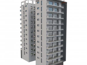 apartment building 13 3D Model