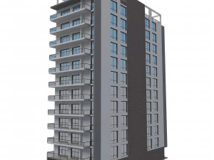 apartment building 13 3D Model