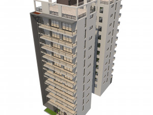 apartment building 13 Model 3D