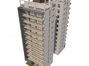 apartment building 13 3D Model