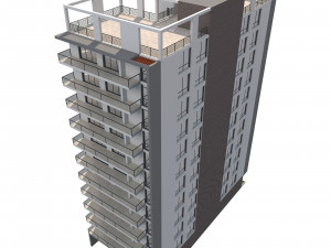 apartment building 13 Model 3D