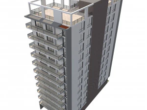 apartment building 13 3D Model