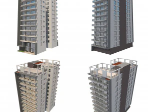 apartment building 13 3D Model