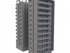 apartment building 13 Model 3D