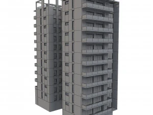 apartment building 13 3D Model