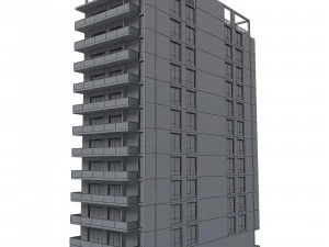apartment building 13 3D Model