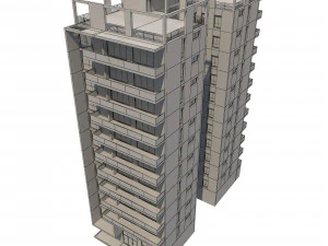 apartment building 13 3D Model