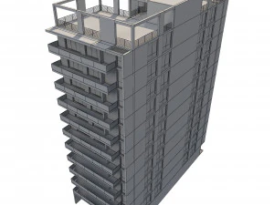 apartment building 13 3D Model