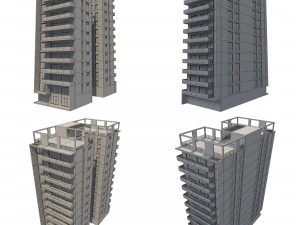 apartment building 13 3D Model